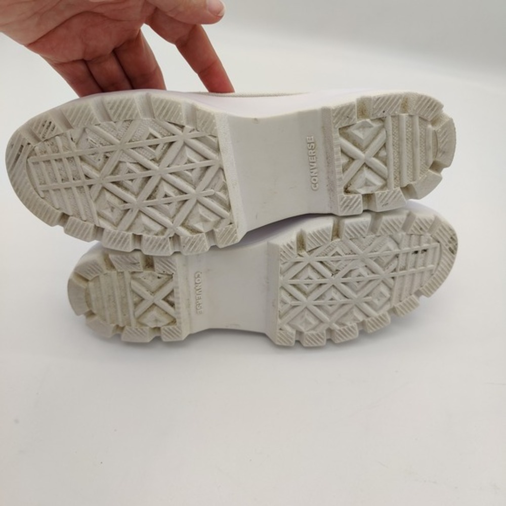 Converse Womens Edgy Chunky Retro Lugged High Top Grunge Sneakers 6 Shoes White - Picture 5 of 16